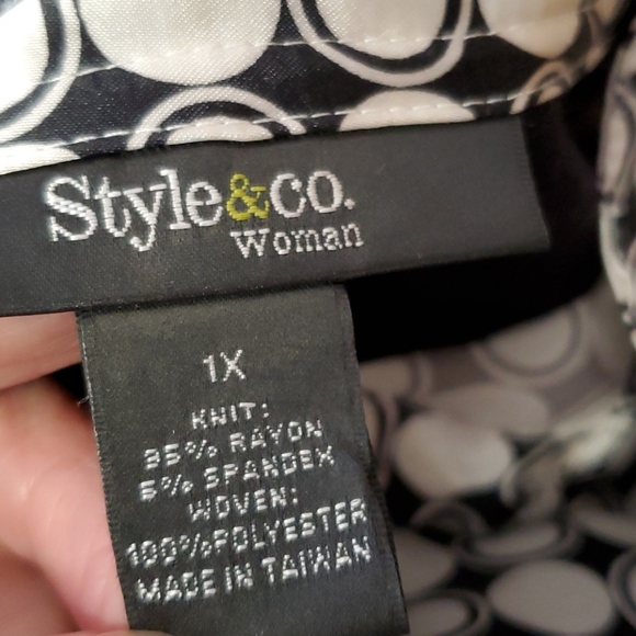 Macy's Style & Co layered look tunic shirt - Picture 6 of 6